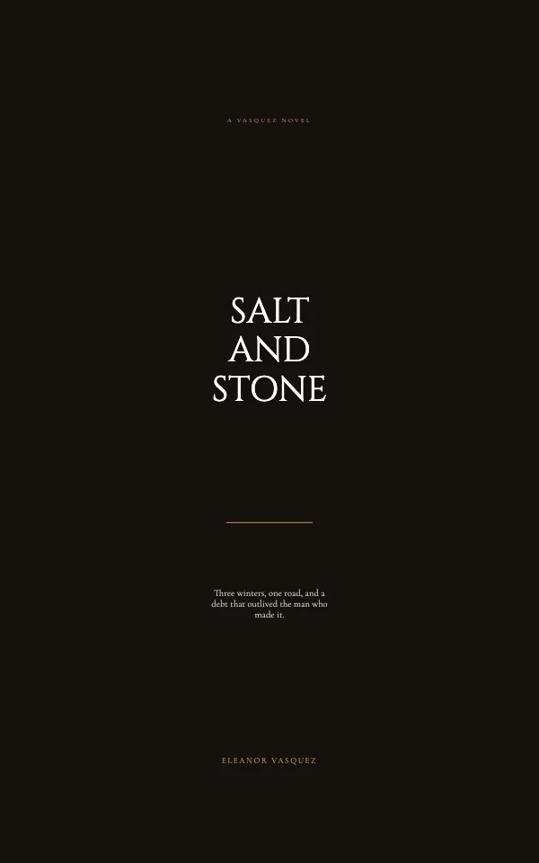 Black and Brass Literary 1600 × 2560 Kindle eBook Cover