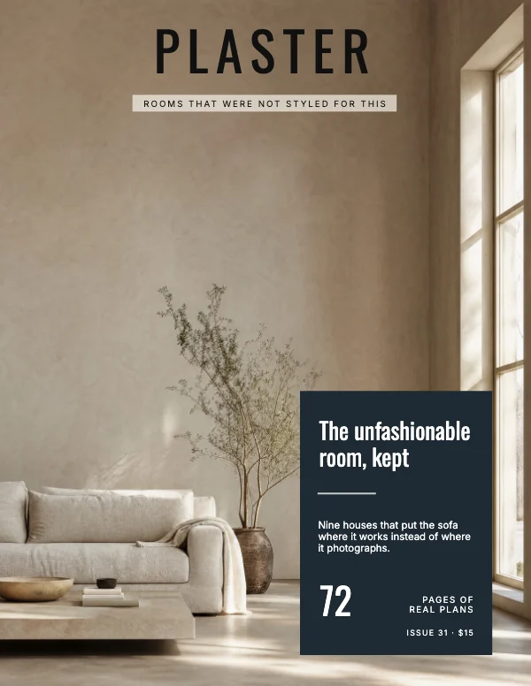 Plaster and Slate Broadsheet 8.5×11 Full-Bleed Interiors Magazine Cover