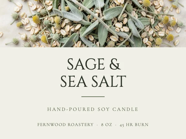 Sage and Bone Botanical 4×3 Product Label