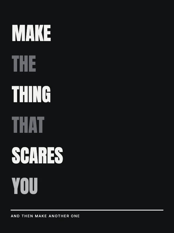 Black and White Bold 18×24 Typographic Poster