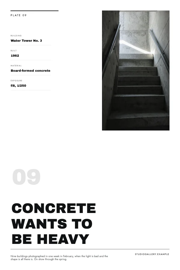 Black and White Minimalist 24×36 Architecture Poster