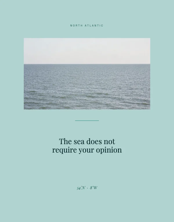 Teal and Gold Calm 11×14 Ocean Wall Print
